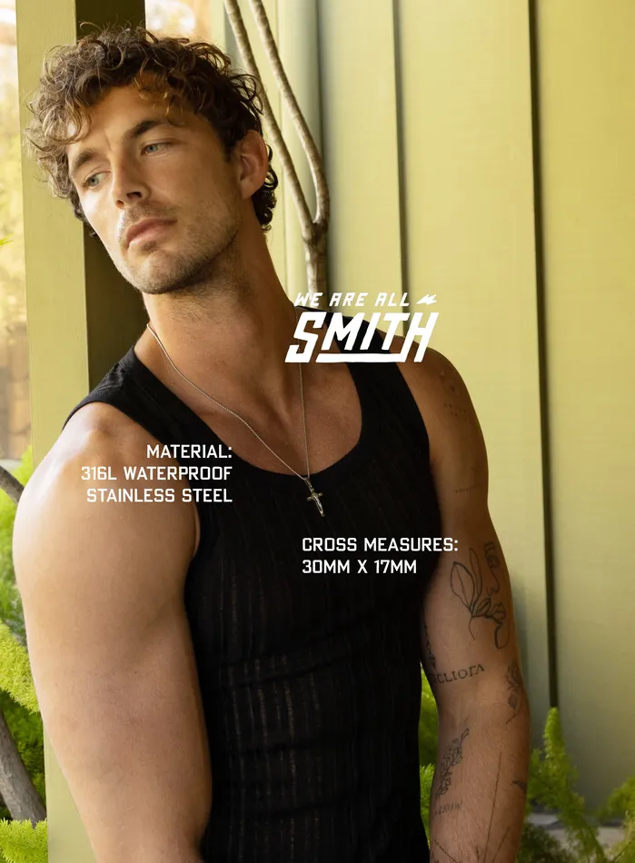 Necklaces WE ARE ALL SMITH Mens Jewelry Clothing Waterproof Crucifix Pendant Necklace