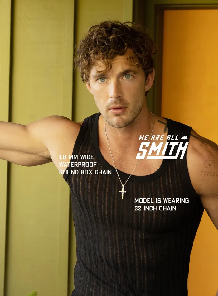 Necklaces WE ARE ALL SMITH Mens Jewelry Clothing Waterproof Crucifix Pendant Necklace