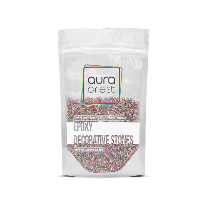 Resinarthub Earrings Aura Crest Epoxy Decorative Stones 250grams