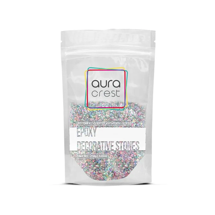 Resinarthub Earrings Aura Crest Epoxy Decorative Stones 250grams