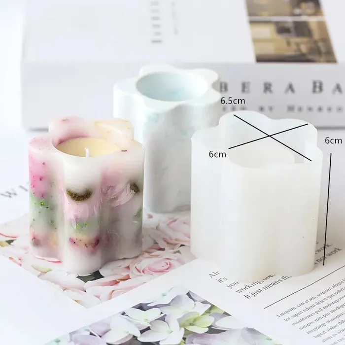 Resinarthub Earrings Small Candle Holder or Pen Holder Silicone Mold