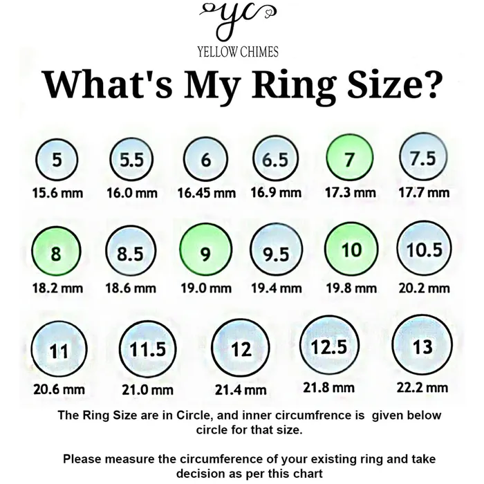 Rings Yellow Chimes Rings for Women White Crystal Stone Exclusive Silver Plated studded with Cubic Zircon Ring for Women and GirlsSize US 6 Yellow Chimes