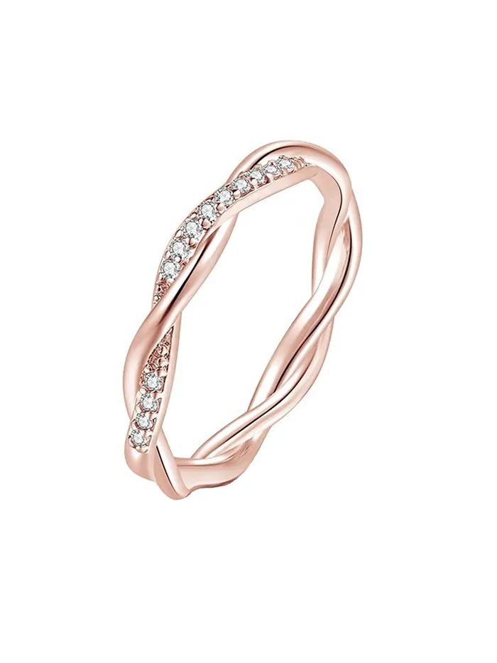 Rings Yellow Chimes Rings for Women White Crystal Stone Exclusive Silver Plated studded with Cubic Zircon Ring for Women and GirlsSize US 6 Yellow Chimes