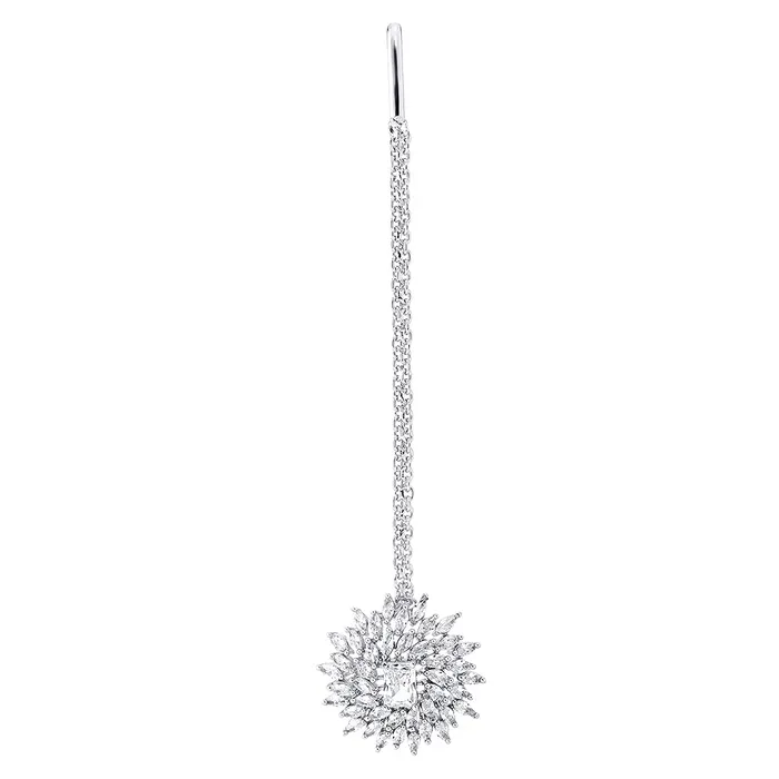 Rings Yellow Chimes Yellow Chimes American Diamond Maang Tikka for Women Rhodium Plated High Grade Authentic White AD Jewellery Maang Tikka for Women and Girls