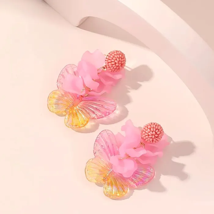 Rings Yellow Chimes Yellow Chimes Earrings for Women and Girls Drop Earrings for Women Pink Butterfly Earrings for Girls Birthday Gifts for Women Anniversary Gift For Wife