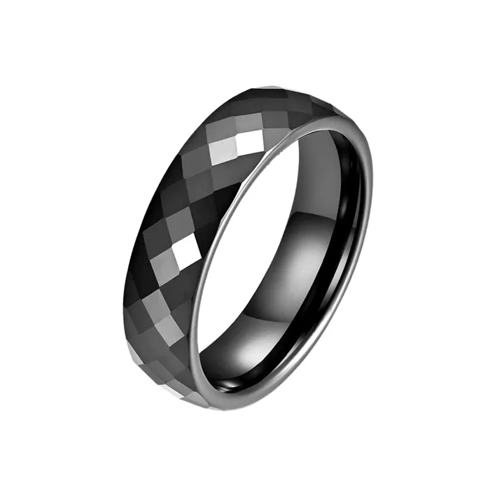 Rings Yellow Chimes Yellow Chimes Rings for Men black Colored Metal Stainless Steel Band Designed Stylish Winter Spring Autumn and Summer Rings for Men and Boys