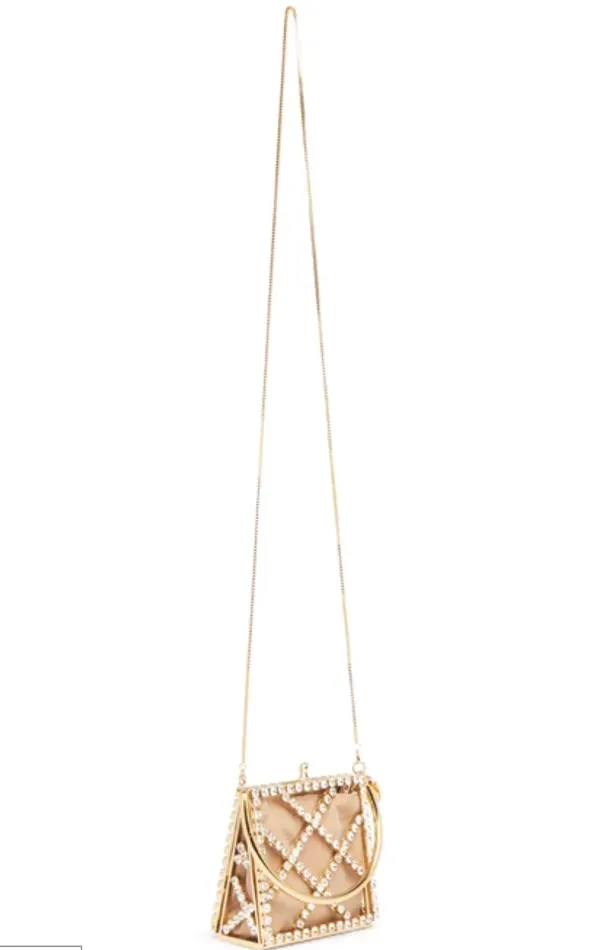 Rosantica Earrings Garofano crystalembellished clutch bag