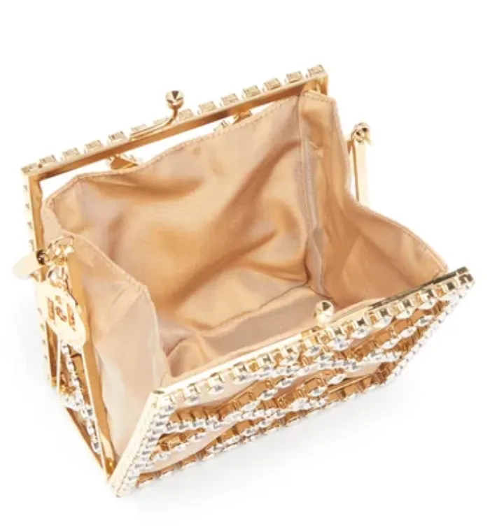Rosantica Earrings Garofano crystalembellished clutch bag
