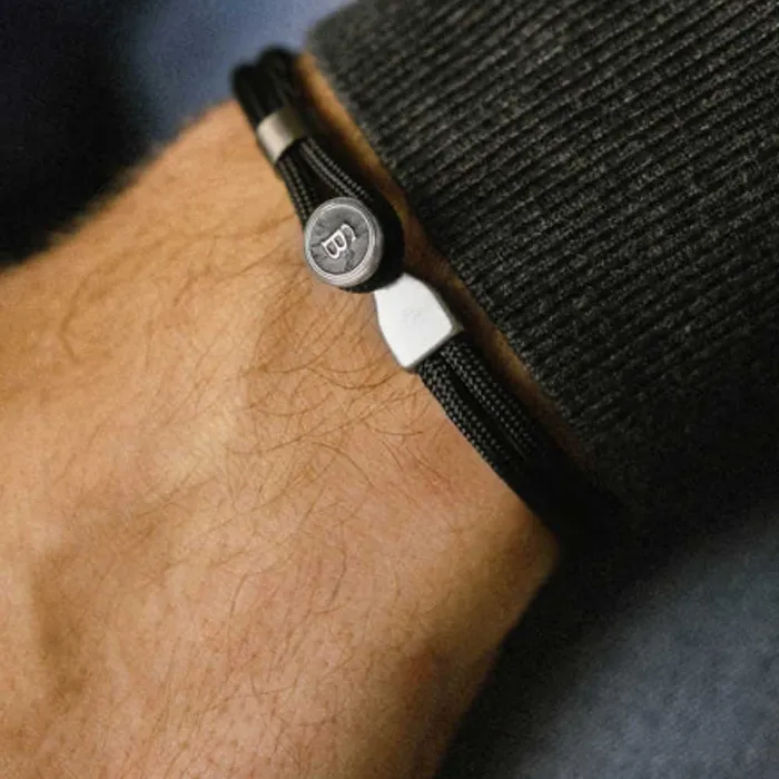 Seilarmband Riptide Schwarz STEEL BARNETT Steel and Barnett Earrings