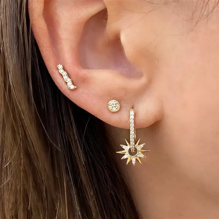 Three Stories Jewelry Rings Open Starburst Baguette Charms