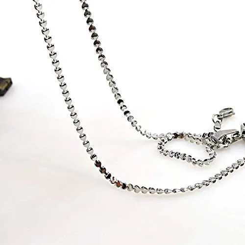 Yellow Chimes Chain for Men and Boys Silver Neck Chain for Men Stainless Steel Chains for Men Birthday Gift for Men and Boys Anniversary Gift for Husband Yellow Chimes Earrings
