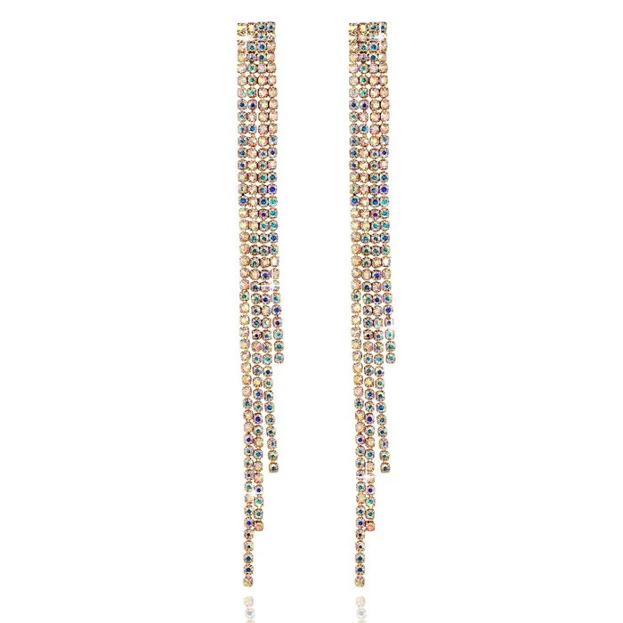 Yellow Chimes Crystals from Swarovski Glamouring Chandelier Crystal Earrings for Women and Girls Yellow Chimes Earrings