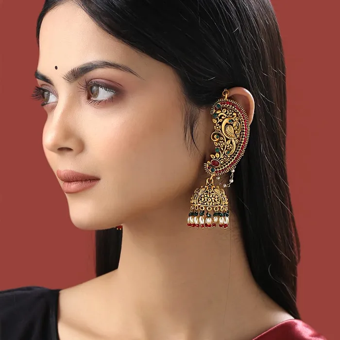 Yellow Chimes Earrings for Women and Girls Drop Earrings for Women Peacock Designed Jhumka Earrings Birthday Gift for girls and women Anniversary Gift for Wife Yellow Chimes Earrings