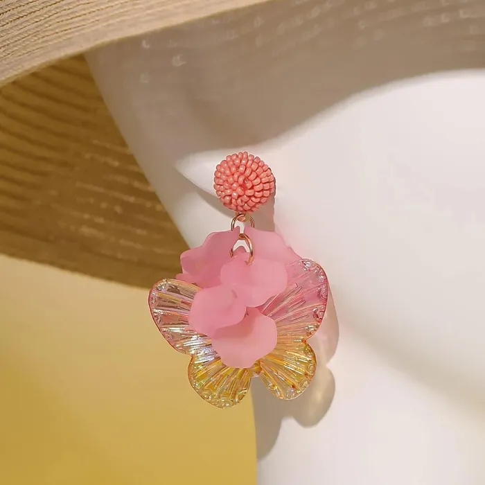 Yellow Chimes Earrings for Women and Girls Drop Earrings for Women Pink Butterfly Earrings for Girls Birthday Gifts for Women Anniversary Gift For Wife Yellow Chimes Earrings