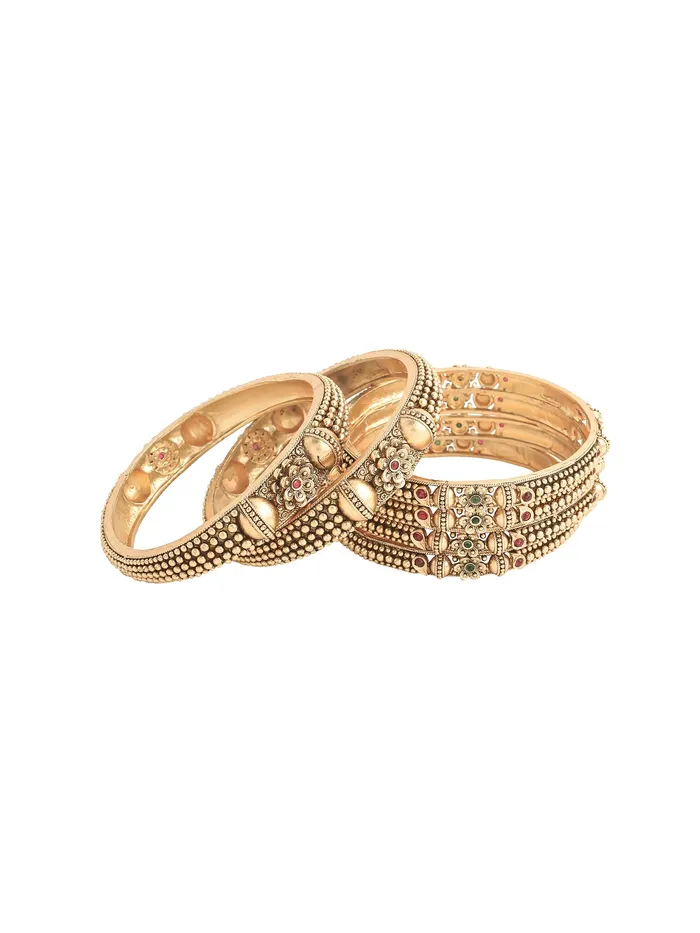 Yellow Chimes Earrings Yellow Chimes Bangles for Women Girls Womens Golden Traditional Bangles Set Ethnic Gold Plated 2 4 Pcs Bangles Hand Accessories for Women Birthday Anniversary Gift for Wife BG 20 26