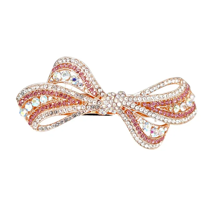 Yellow Chimes Earrings Yellow Chimes Hair Clips for Women Hair Barrette Clips for Girls Gold Crystal Hairclips French Barrette for Girls and Women Hair Accessories