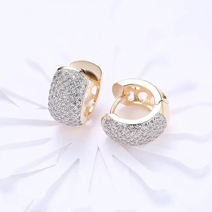 Yellow Chimes Earrings Yellow Chimes Hoop Earrings for Women Fashion Crystal Hoops Gold Plated Clip On Earrings Golden Hoop Earrings for Girls Birthday Gift for Girls Women Anniversary Gift for Wife