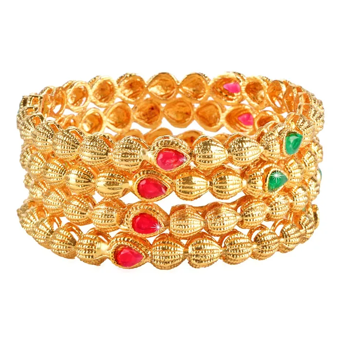 Yellow Chimes Elegant Latest Style Bangles Traditional Bangle Set for Women and Girls Yellow Chimes Earrings