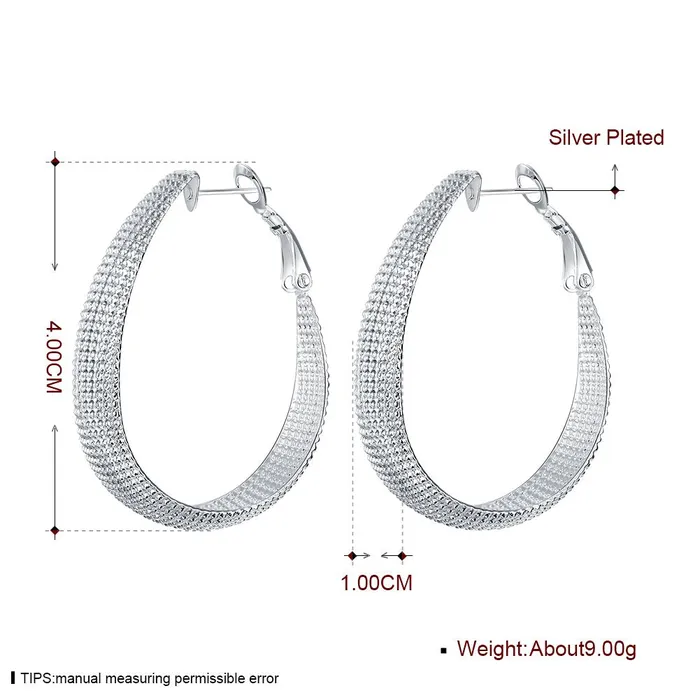 Yellow Chimes Hoop Earrings for Women Fashion Silver Hoops Earrings Rhodium Plated Oval Shaped Hoops Bali Earrings for Girls Birthday Gift for Girls Women Anniversary Gift for Wife Yellow Chimes Earrings