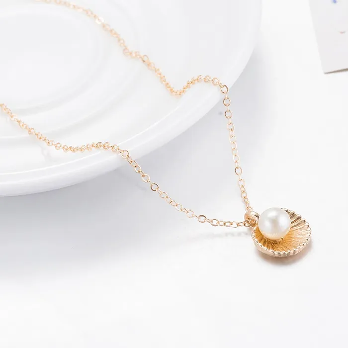 Yellow Chimes Pendant for woemn Pearl Studded Rose Gold Plated Chain Pendant for Girls and Women Yellow Chimes Earrings