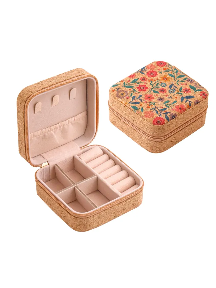 Yellow Chimes Rings Yellow Chimes Jewelry Box Organisers Portable Makeup Jewelry Storage PU Leather Multicolor 95cm