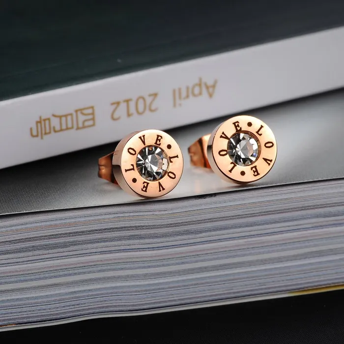 Yellow Chimes Western Style Stainless Steel Never Fading Love Designer Earrings for Women Girls Rose Gold Yellow Chimes Earrings