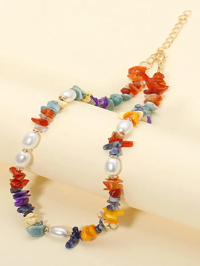 Yellow Chimes Yellow Chimes Necklace for Women and Girls Fashion Multicolor Choker Necklace for Women Bead Pearl Choker Necklace for Girls Birthday Gift for Girls and women Rings