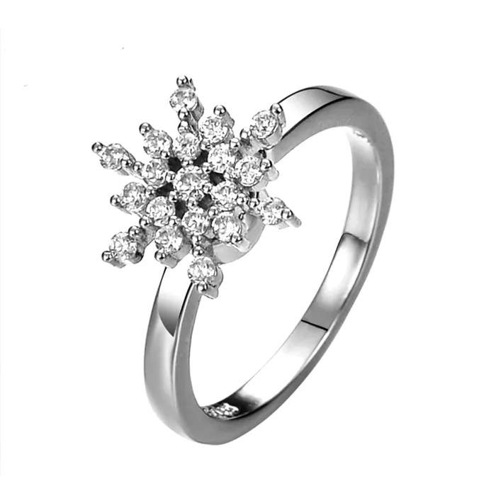 Yellow Chimes Yellow Chimes Rings for Women and Girls Silver Ring Adjustable Crystal Rings Silver Toned Finger Ring for Women Birthday Gifts For Women Valentine Gift for Girls Earrings